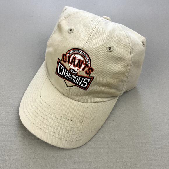 Vintage San Francisco Giants Hat Cap Strapback Cream MLB Baseball NL West 2000 - Picture 1 of 8